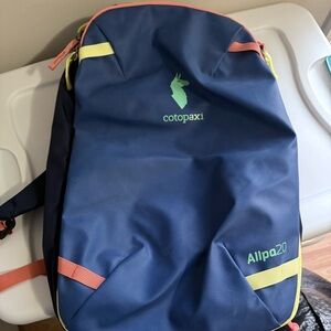 Cotopaxi Navy and Lime Backpack